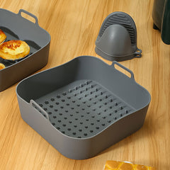 Airfryer Silikoneform, Firkantet - 22 X 22 Cm.