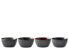 Bitz - Skåle 4 stk. 12 cm. - Sort med assorterede farve