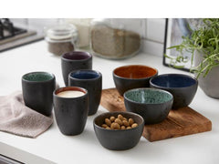 Bitz - Skåle 4 stk. 12 cm. - Sort med assorterede farve