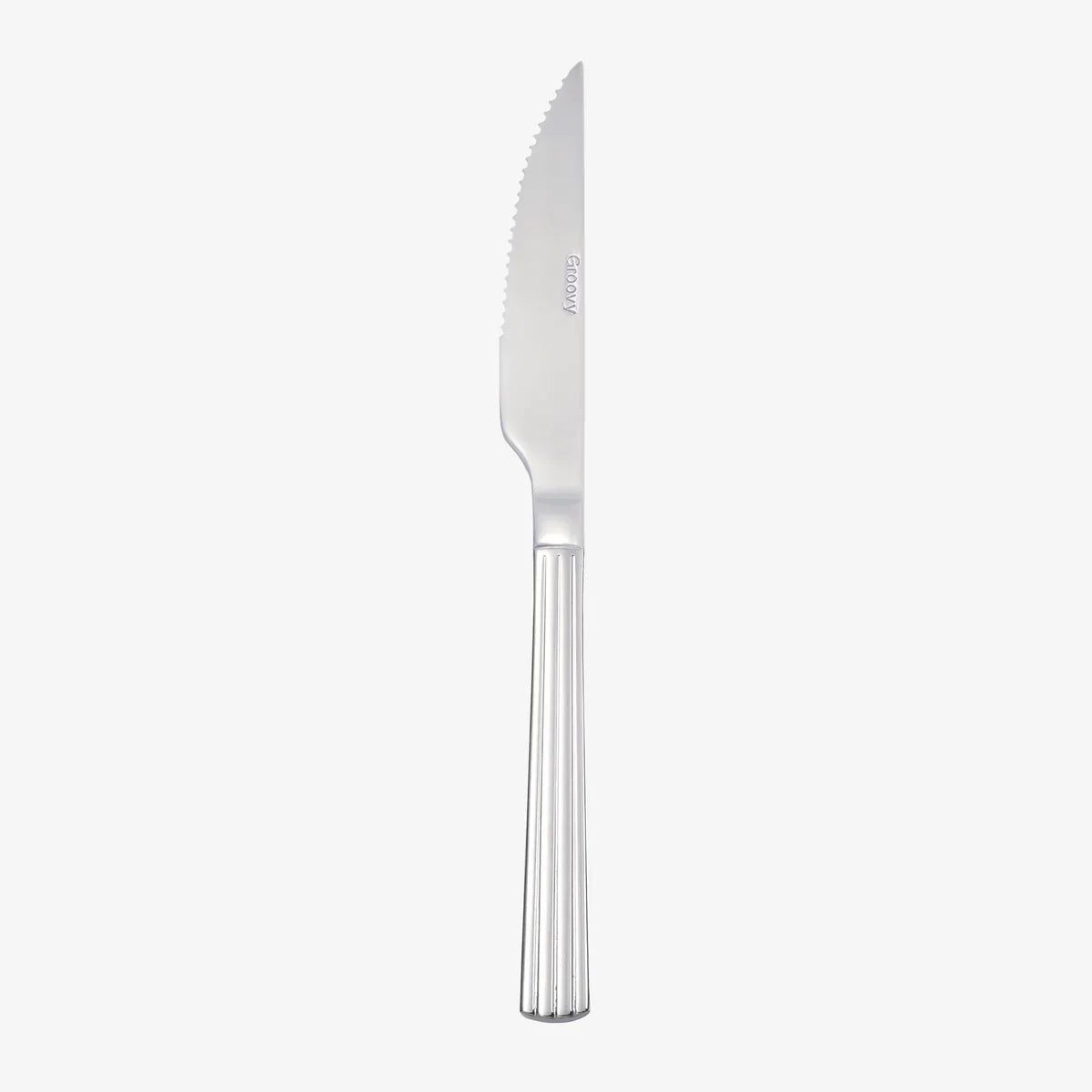 AIDA - Groovy Steakkniv 22,4 Cm. - Blank Stål